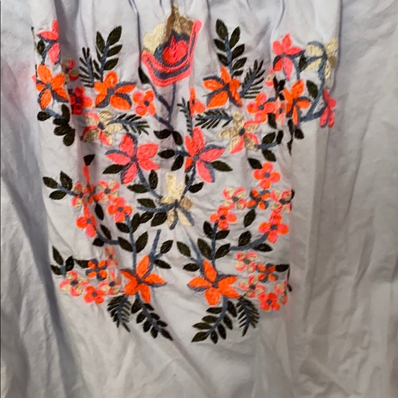 SZ M Free People Boho Mini Dress Embroidered - Picture 2 of 6